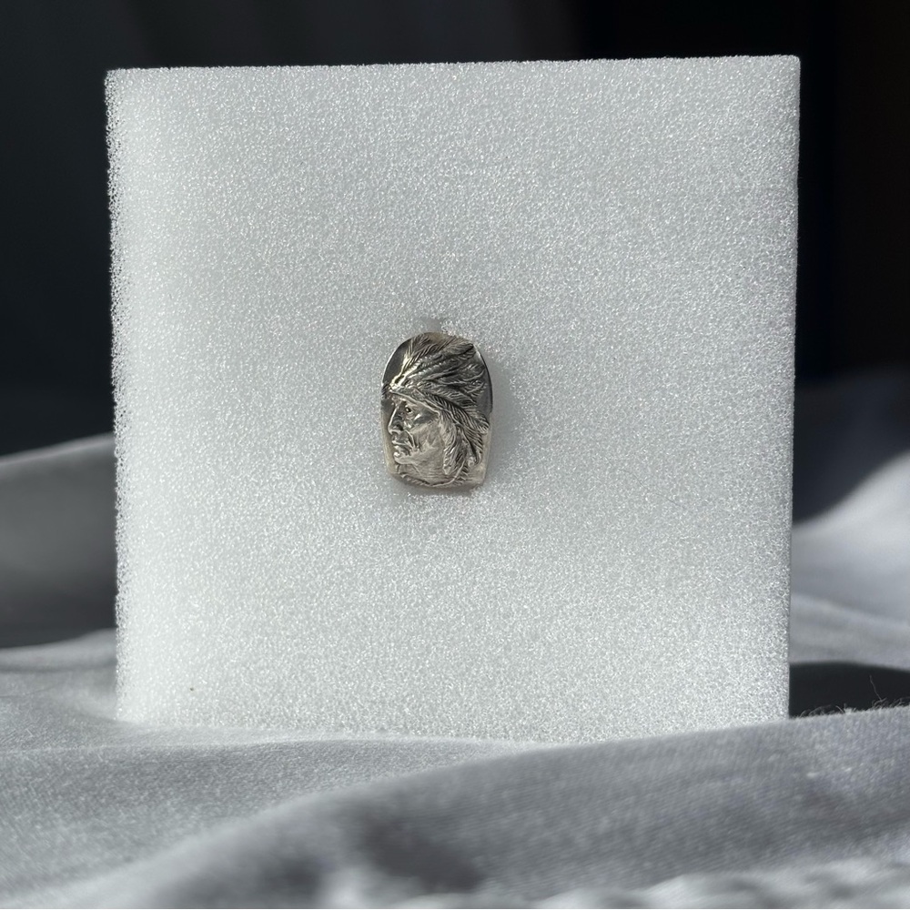Vintage Native American Chief Antique Spoon Ring - Picture 6 of 6
